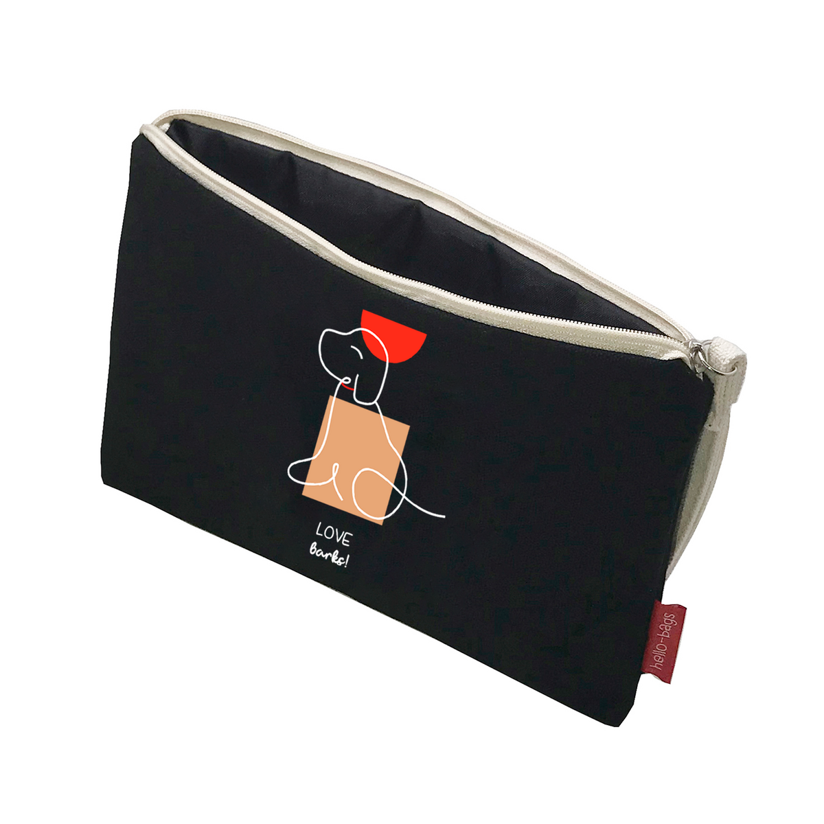 Bolsos de mano / Neceser modelo "LOVE BARKS" 
