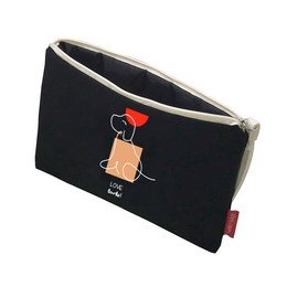 Håndtasker / toilettaske "LOVE BARKS" model