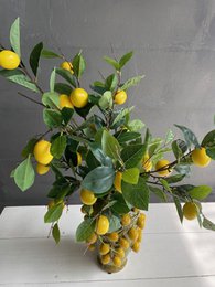 Flores artificiales - Ramo L - Lemon Glow - 80cm