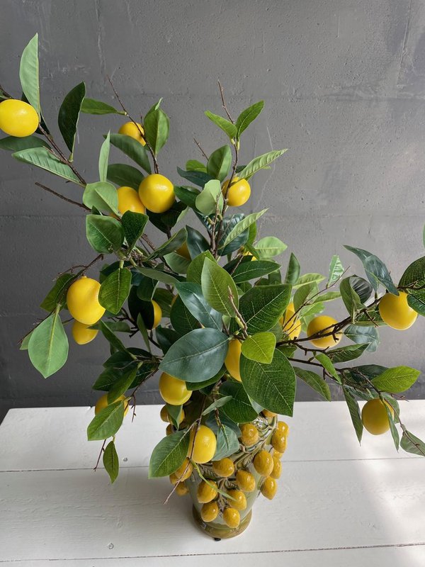 Flores artificiales - Ramo L - Lemon Glow - 80cm