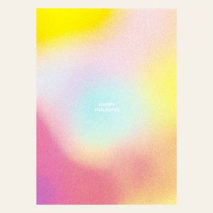 Risografie Postcard - Happy Holidays - Din A6