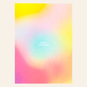 Risografie Postcard - Happy Holidays - Din A6