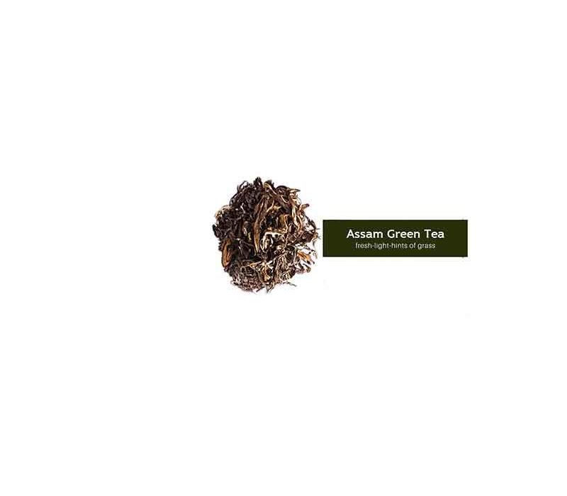 Assam grøn te - premium løs te
