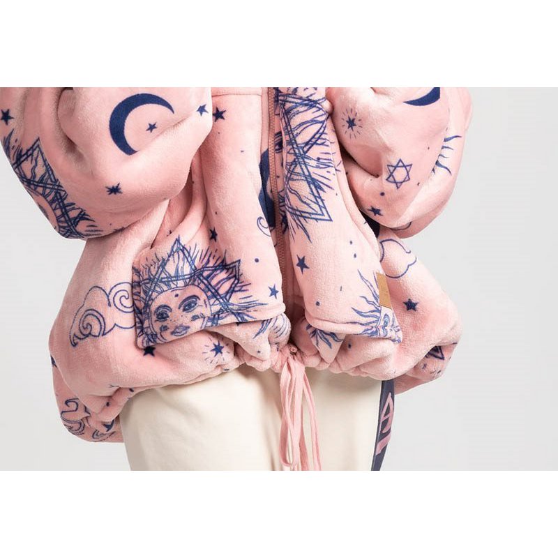 Vitapur - Hoodie deken met rits + sokken - Carrol Roze