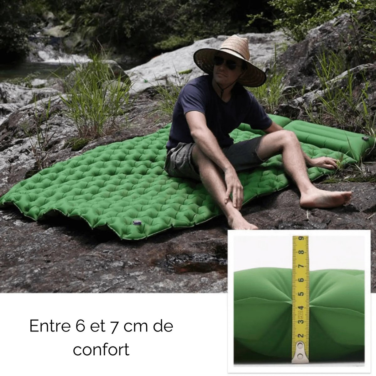 Opblaasbaar daktent-kampeermatras - Comfort en ruimtebesparend