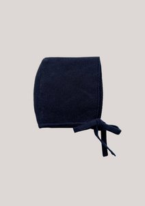 Babymütze aus Baumwollstrick – Mitternachtsblau
