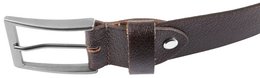 Leonardo Verrelli genuine leather belt, dark brown, can be shortened, length 120 cm
