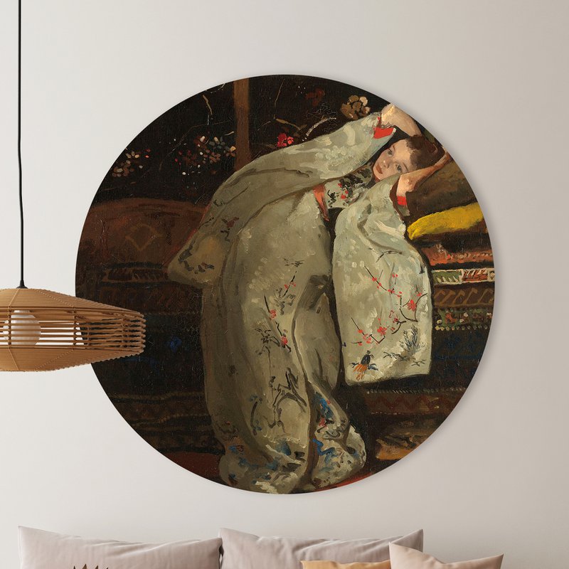 Wall Circle - Kimono Girl - Premium Dibond kvalitet
