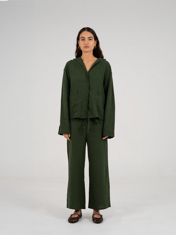 Grinch Green Linen Pants