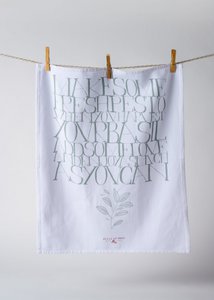 Basil tea towel