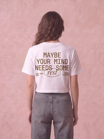 T-shirt Bijgesneden Donna Rest