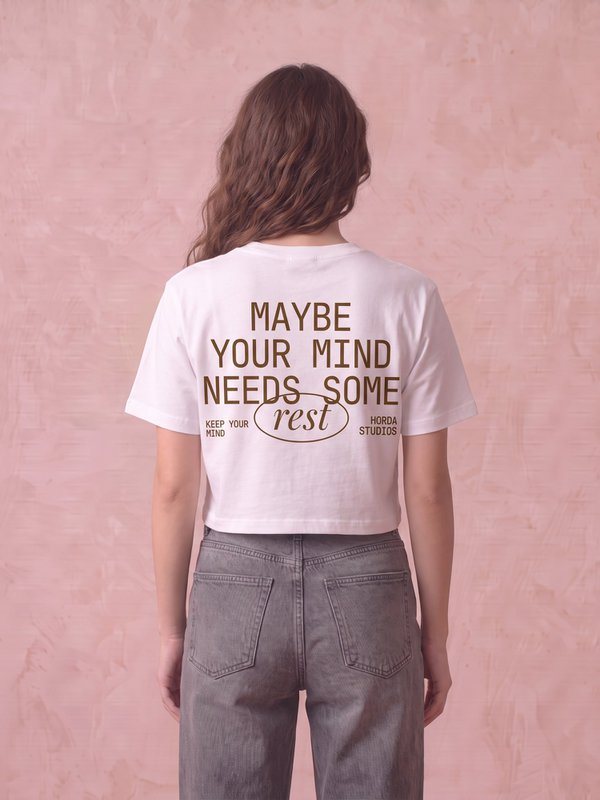T-shirt Bijgesneden Donna Rest