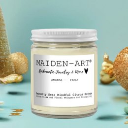 Serenity Sea: Mindful Citrus Breeze - Vela para la atención plena y la meditación