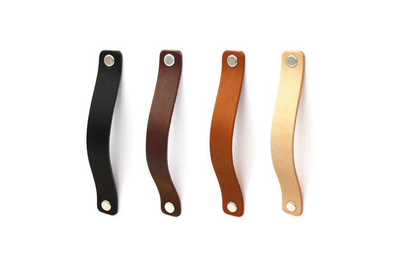 Leather furniture handles for hole spacing 128 mm