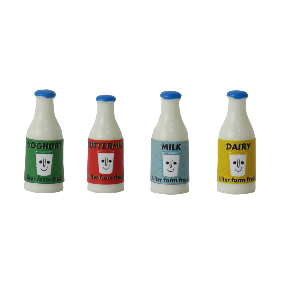 Minis - Milk Bottles (Scale 1:12) - The Mouse House