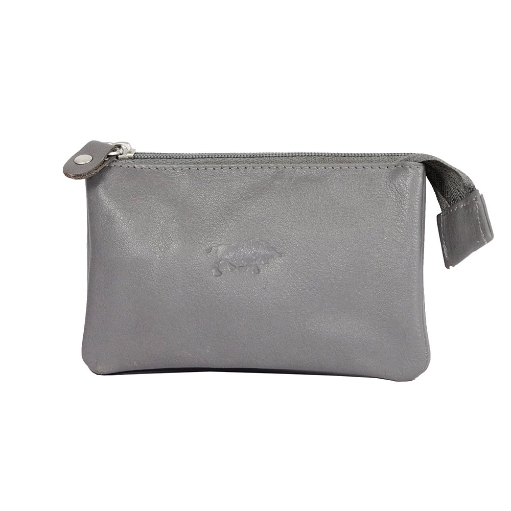 Leather Key Pouch In 11 Colors - With Zipper And Key Rings - Arrigo