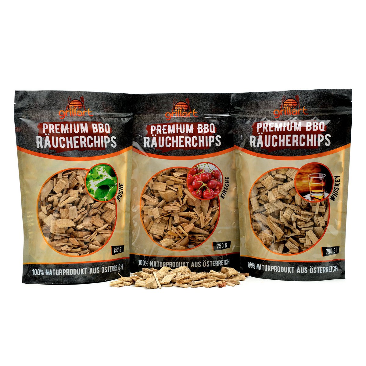 Mix di patatine per affumicare XL premium - legno per affumicare molto attivo / trucioli di legno - confezione conveniente