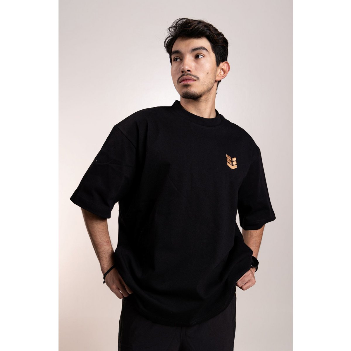 Empire Embodied Oversize T-Shirt Unisex – Nachhaltig, langlebig, hohe Wiederverkaufsrate, aus 340gsm (!) Bio-Baumwolle Sticklogo