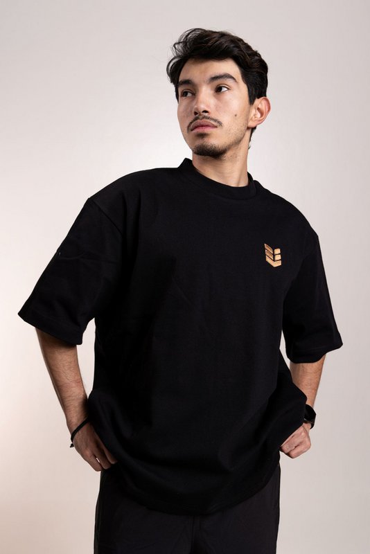 T-shirt oversize incarnata Empire unisex – Sostenibile, durevole, ad alto tasso di rivendita, realizzata in cotone organico da 340 g/m² (!) Logo ricamato