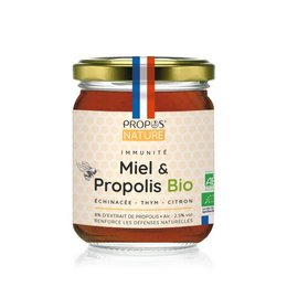IMMUNITETSBLANDING HONNING, PROPOLIS, ECHINACEA, TIMAN OG ØKOLOGISK CITRON - 125G