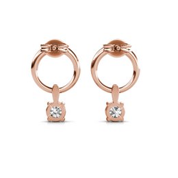 Orecchini Octavia - Oro rosa e cristallo