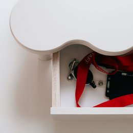 Monitor stand / desk riser FLOWER 60 cm wide funky style