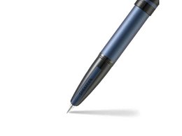 Vulpen SHEAFFER Icon E9110 F Mattblau lackierte schwarze Besätze