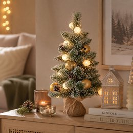 Sapin de Noël artificiel Kaprun Blanc chaud