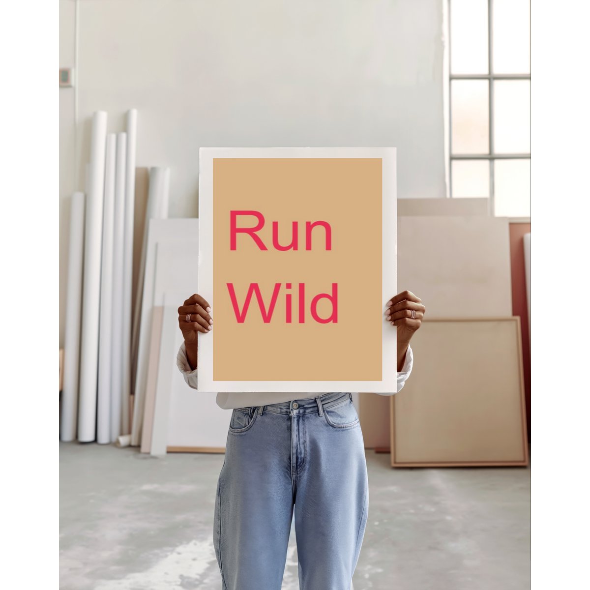 Art Print Run Wild A4 af A3