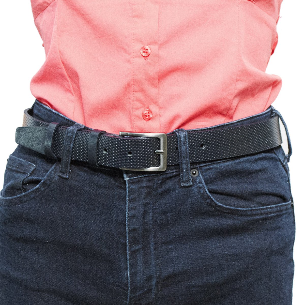 Ceinture pour femme en cuir ou ceinture pour homme en cuir avec impression en cuir véritable 3 cm de large