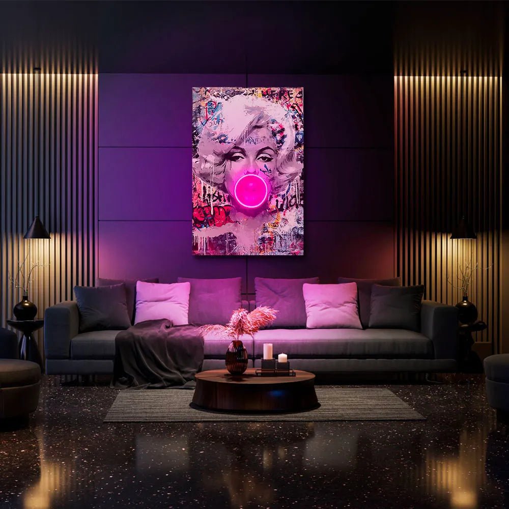 Marilyn Bubble V.1 | Led Wall Art