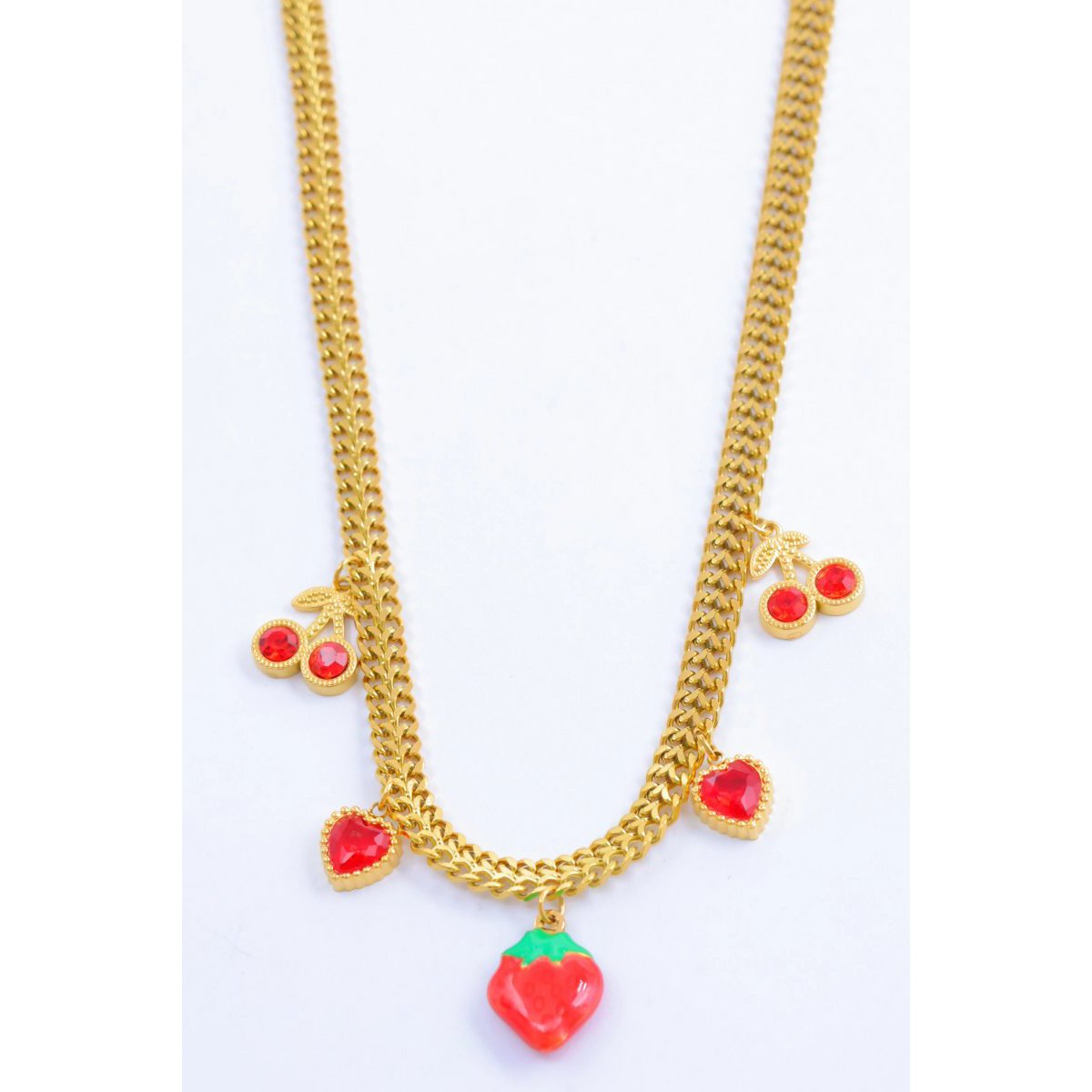 Collier breloques en acier inoxydable