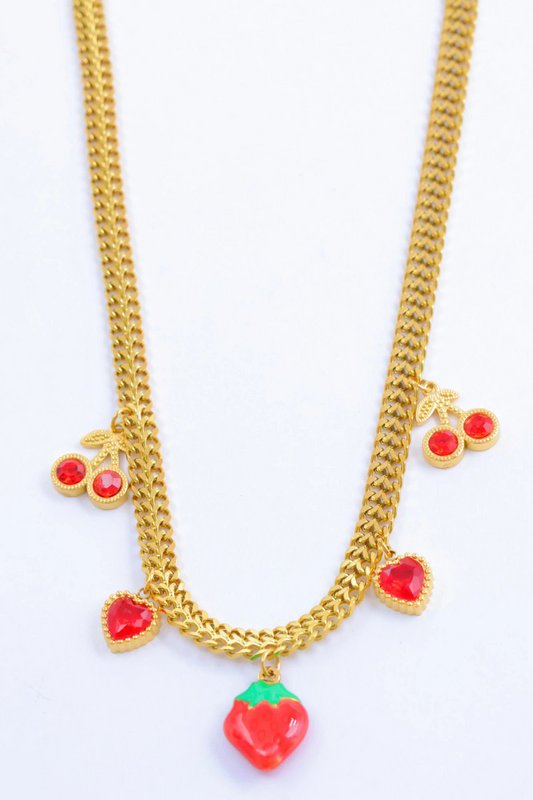 Collier breloques en acier inoxydable