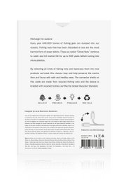 Green iPhone Lightning cable · 2 meter · Made of recycled fishing nets
