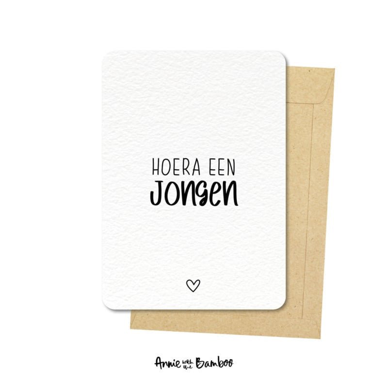 Postkarte - Hurra Junge