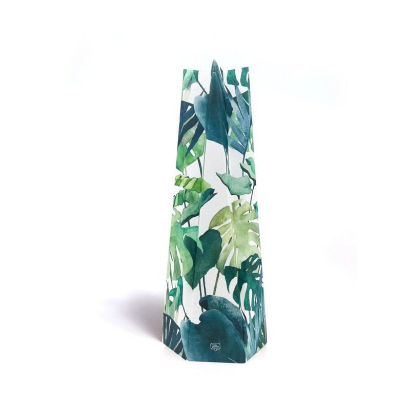 Carte et vase en un - Grand - Feuilles botaniques