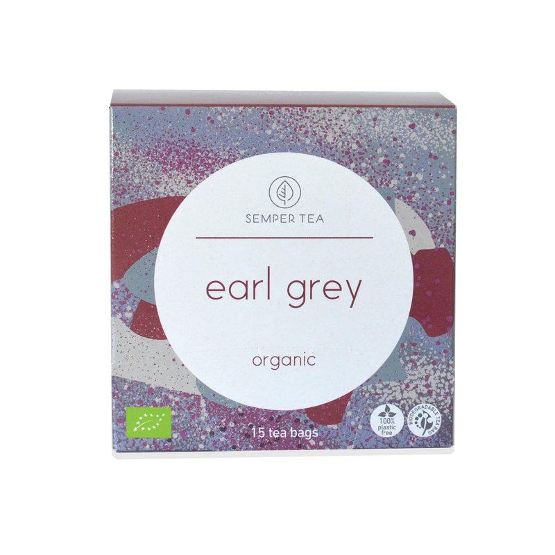 EARL GREY organic tea I Tea pyramid in sachet NO PLASTIC