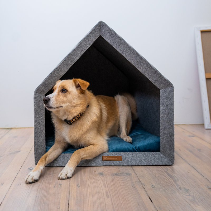 Pethome Perfekt hus til en hund og en kat - lysegrå/genanvendt