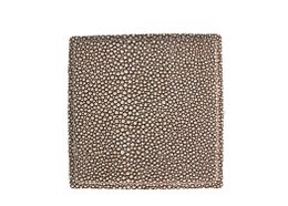 Glass coaster 6-er set ray synthetic leather brown coasters