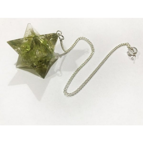 PENDOLO MERKABA ORGONE-PERIDOTTO