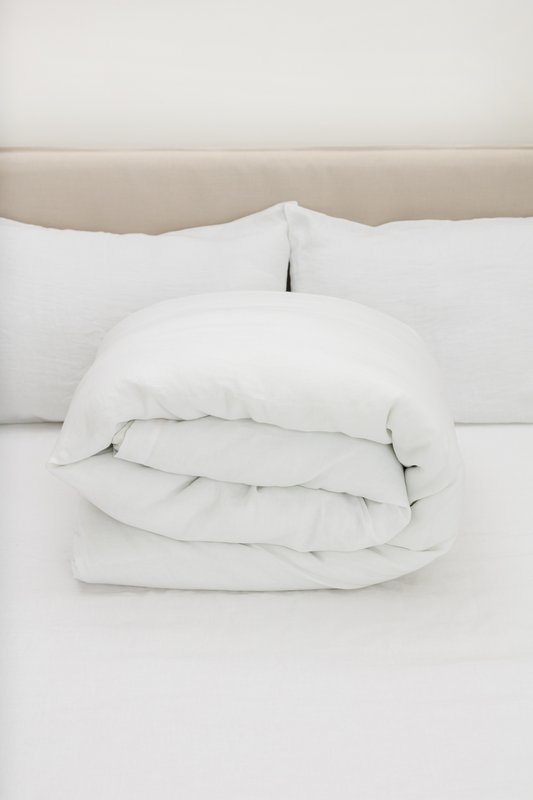 White Linen Duvet Cover