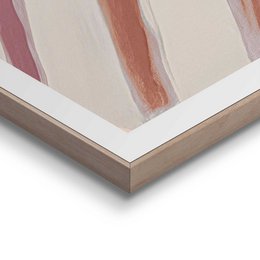 Maleri Slim Frame Stribet kvinde 70x50