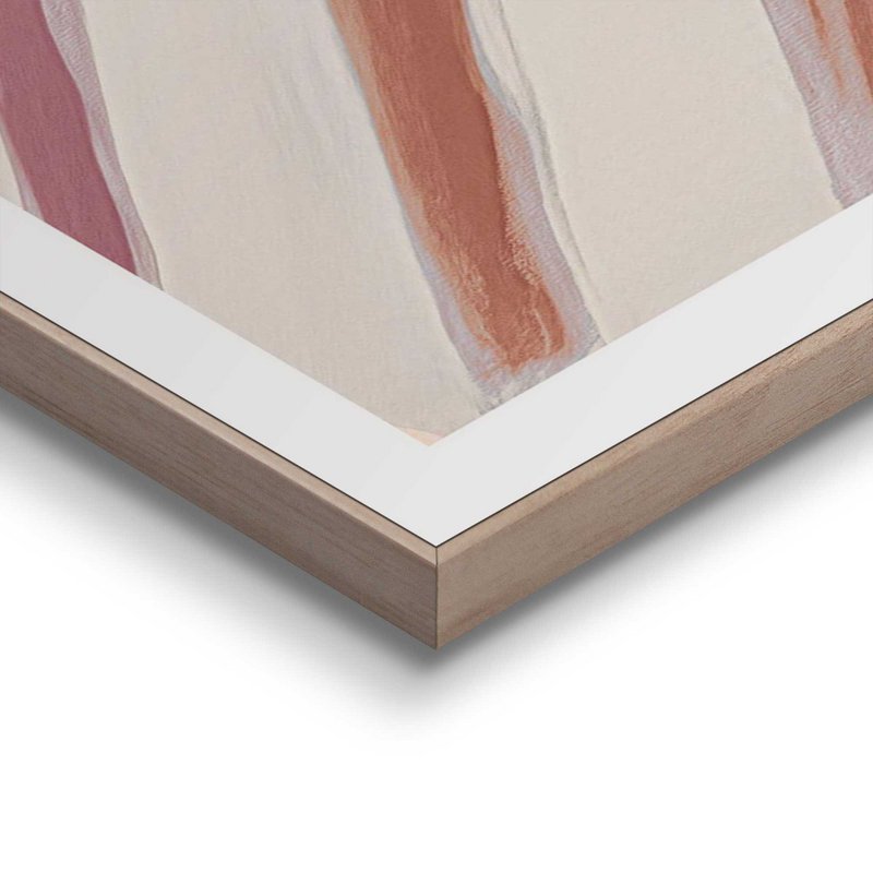 Maleri Slim Frame Stribet kvinde 70x50