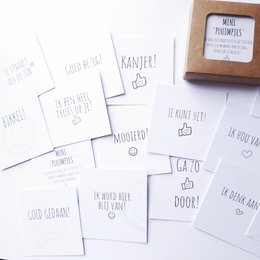 Mini Feathers - 40 carte di complimento
