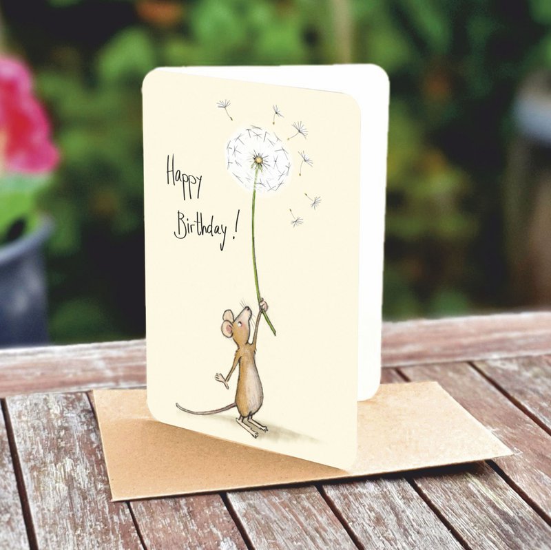 Dubbele kaart naturel papier 5114