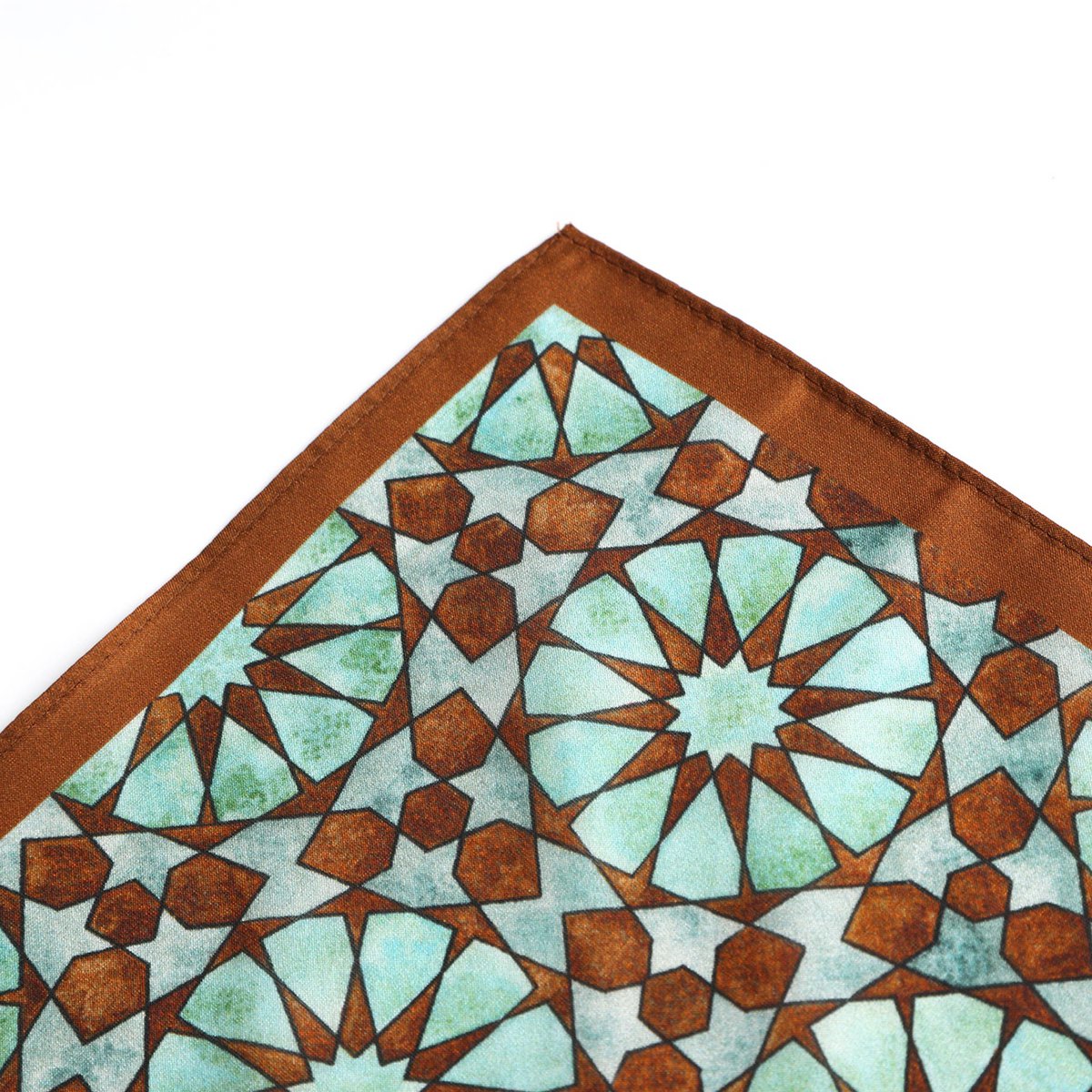Brown Silk Neckerchief for Women