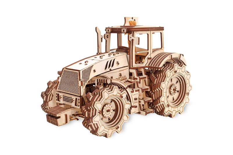 Eco Wood Art (EWA) 3D Mechanical Puzzle Tractor 891 31.5x17.3x20.7 cm