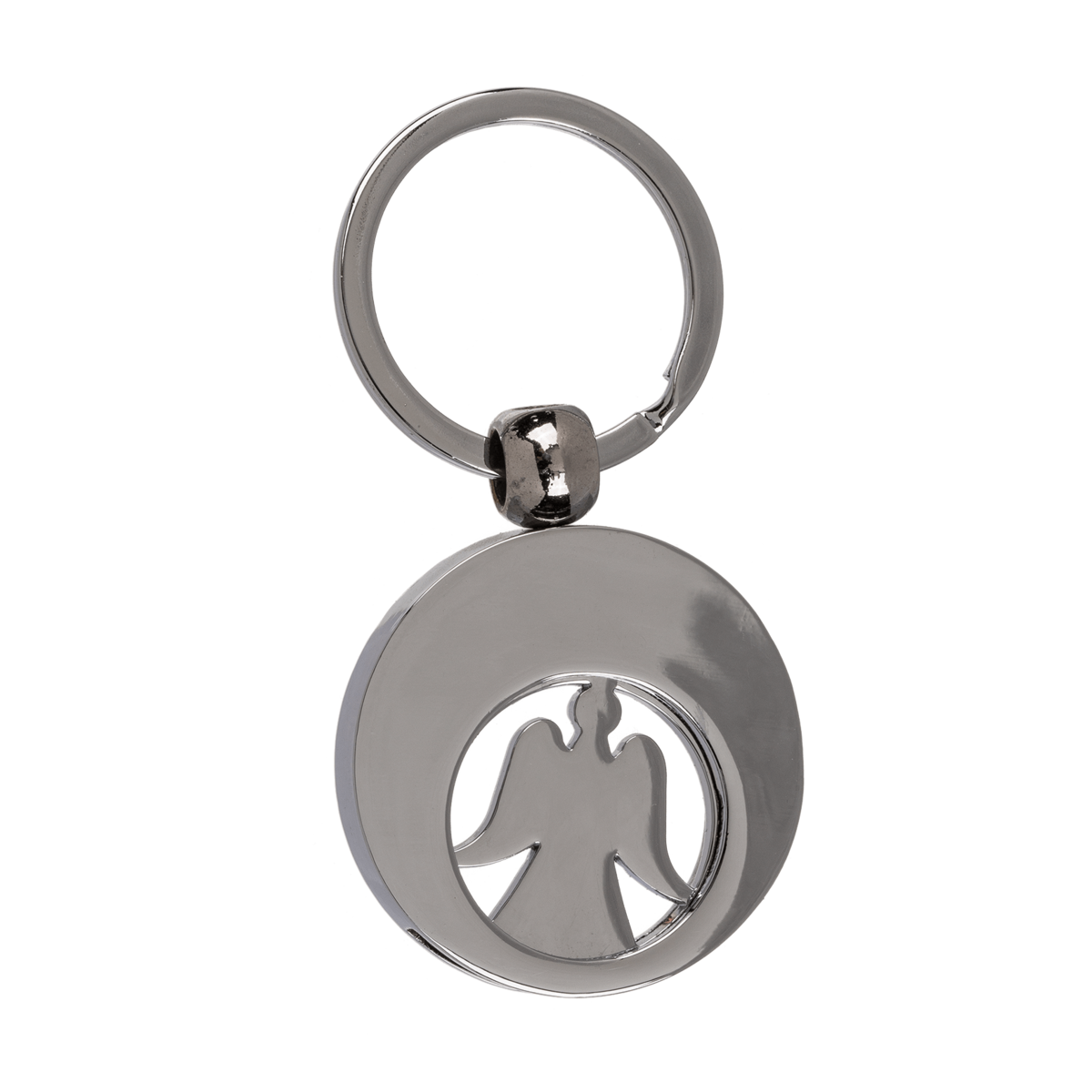 Metal Keychain, Angel, with Trolley Coin,