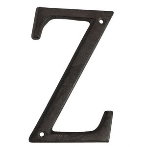 Eisenbuchstaben Z 13 cm Braune Eisendekoration Buchstaben