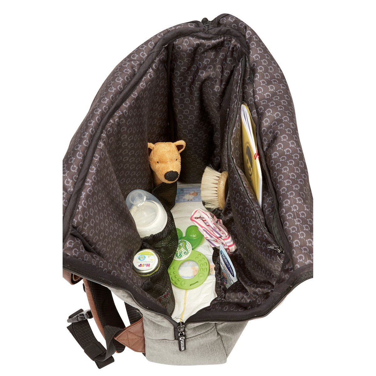 Wickeltasche N°6 Rucksack Schwarz